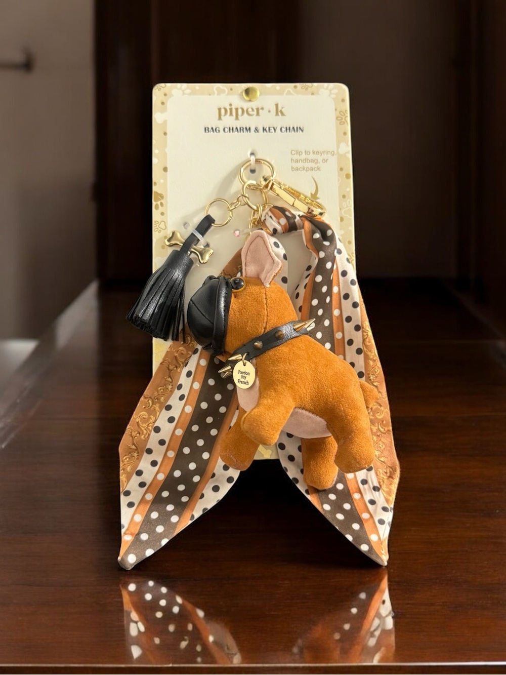 Piper K French Bulldog Bag Charm